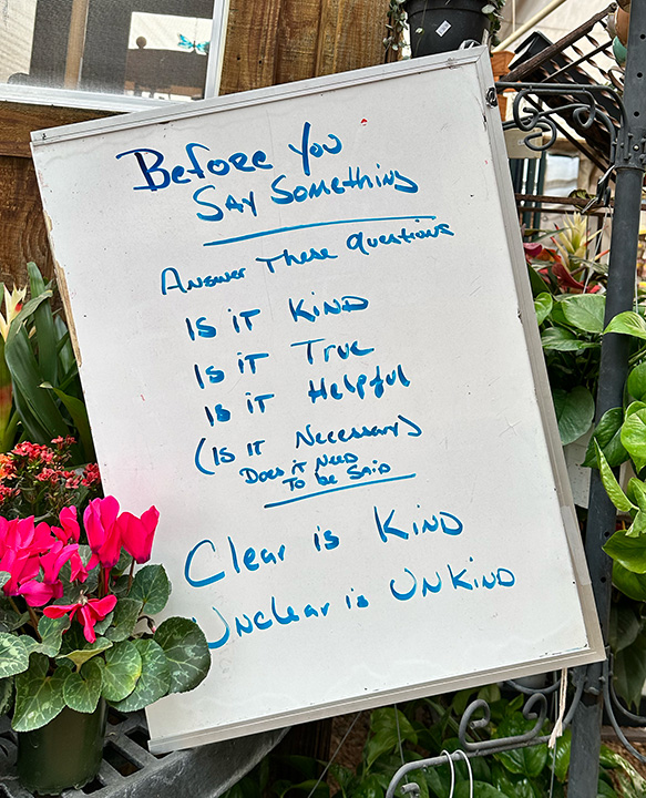Great Advice from Jericho Nursery